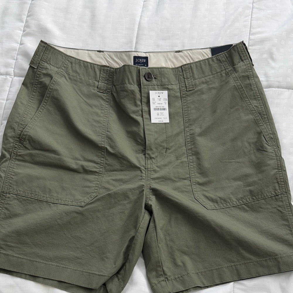 J. Crew Factory Olive Cargo Shorts